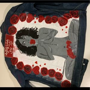 Custom Hand Painted Denim Jacket